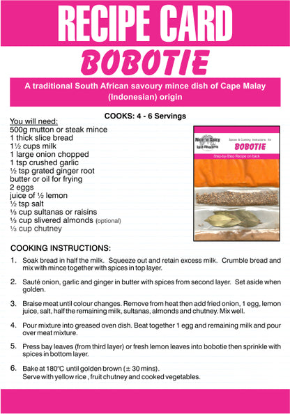 Nice 'n Spicy Bobotie Sachet