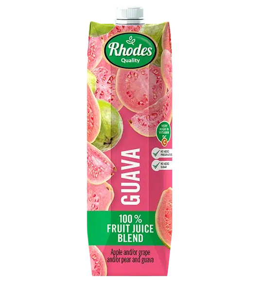 Rhodes Guava 100% Fruit Juice Blend-1Litre