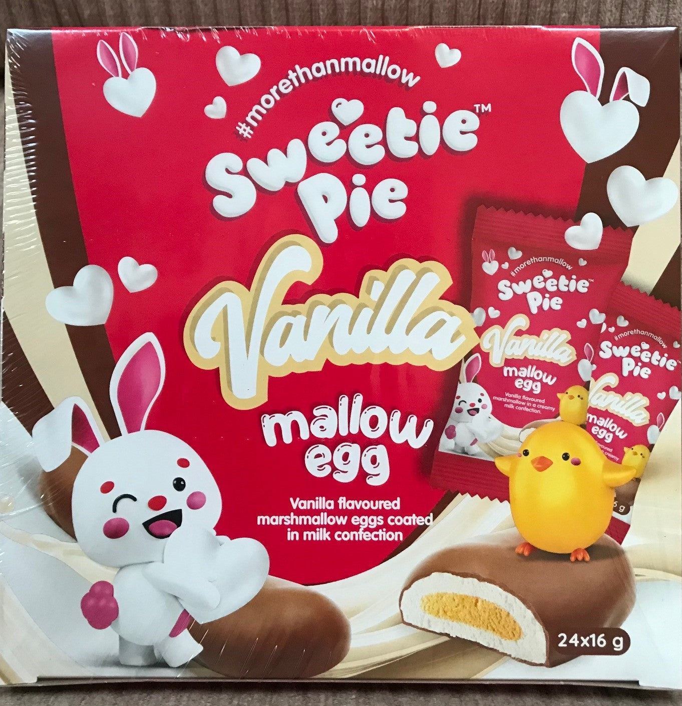 Sweetie Pie 24 Mallow eggs - Vanilla flavoured