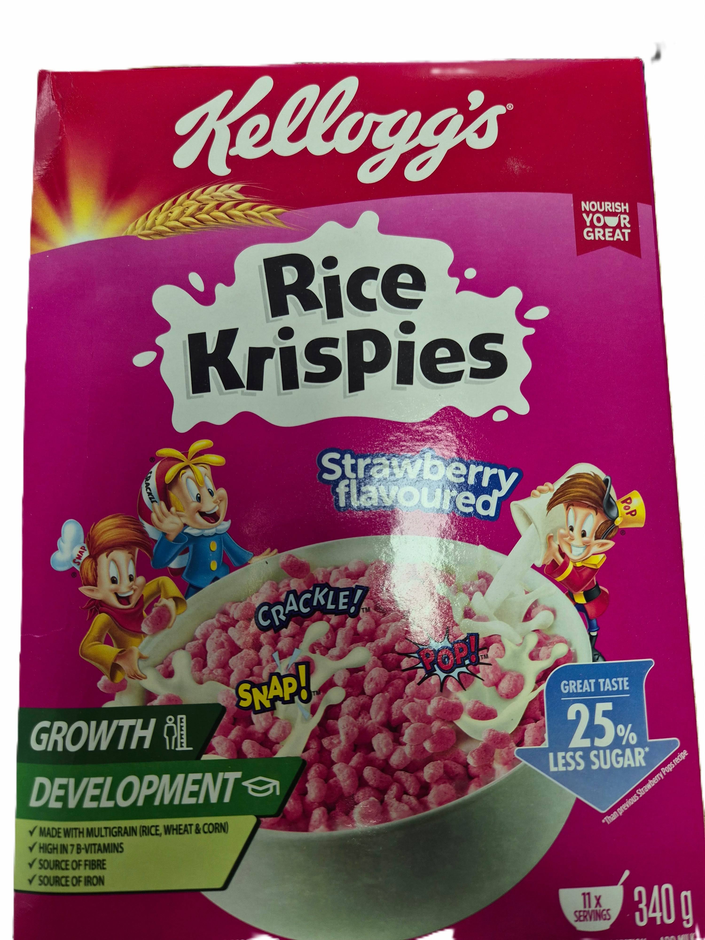 Kellogg's Rice Krispies Strawberry Flavour-340g