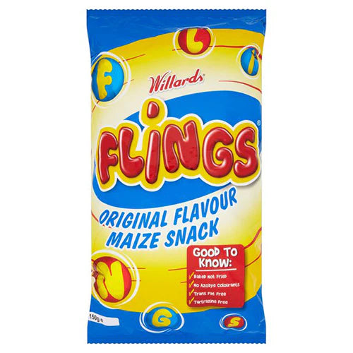 Willards Flings Maize snack-Original Flavoured-150g